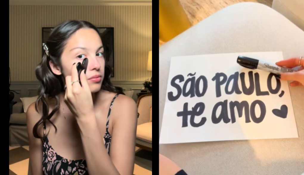 Olivia Rodrigo mostra como foi rotina no Brasil no dia do show no Lollapalooza
