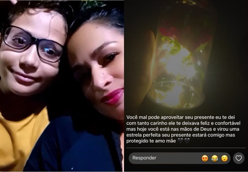 Abajur colocado por filho no caixão da mãe foi entregue um dia antes da morte, diz irmã